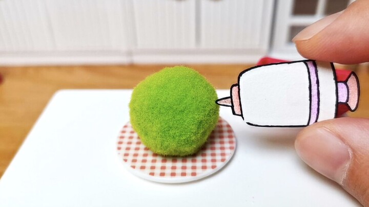 【定格动画美食】用针管吸取球球的颜色，然后做成一种零食