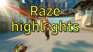 Raze is the meta duelist - Highlights Valorant