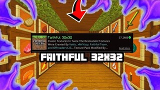 Minecraft PE|BE FaithFul 32x32 Texture Pack | TerrencePlayzYT