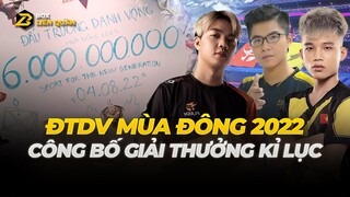 Đấu Trường Danh Vọng mùa Đông 2022 Công Bố Mức Giải Thưởng Kỉ Lục | Box Liên Quân