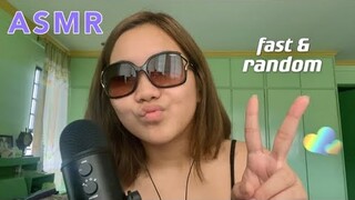 ASMR | fast and aggressive | mouth sounds, mic scratching, whispering, beatbox 💜