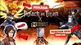 Skin Injector - Fanny -  Mikasa Ackerman - Mobile Legends X Attack on Titan ( AOT )
