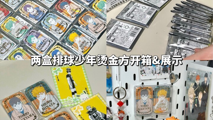 谷子开箱｜排球少年烫金方两盒开箱｜方吧唧展示