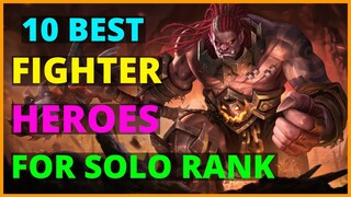 BEST FIGHTER HERO FOR SOLO RANK 2021 | BEST FIGHTER TO RANK UP IN MOBILE LEGENDS (UPDATED)