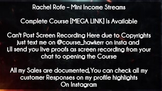 Rachel Rofe  course - Mini Income Streams download