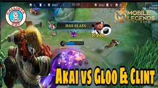 MLBB | Akai vs GLoo & Clint |   #mlbb #mobilelegends #viral