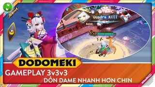 Onmyoji Arena | Gameplay test Dodomeki Bách Mục Quỷ trong 3v3v3, trùm xạ thủ mới dồn dame nhanh nhất