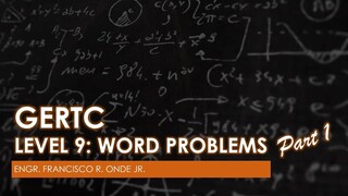 9.2 - Word Problems and Integral Calculus