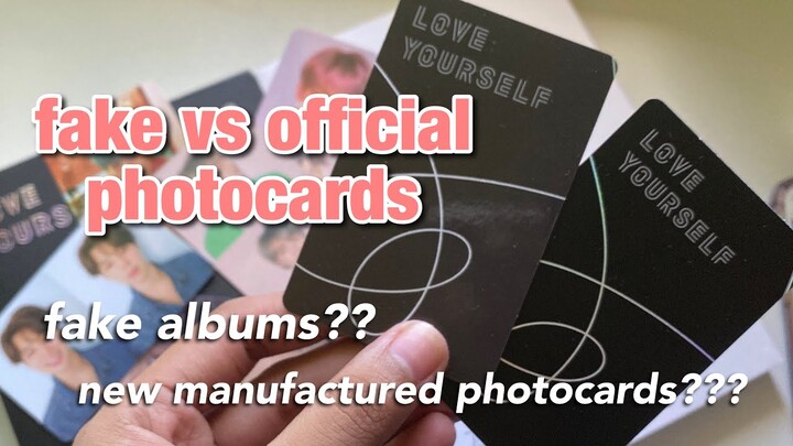 How to Spot Fake BTS Photocards & Fake Albums? | Fake vs Official KPOP Photocards