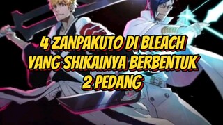 Inilah 4 Zanpakuto di Bleach yang Shikainya Berbentuk 2 Pedang