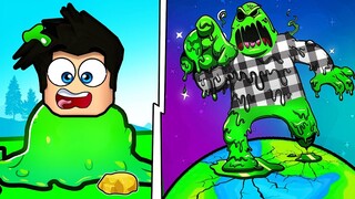 ÉVOLUER POUR DEVENIR LE PLUS GRAND SLIME DU MONDE dans ROBLOX !!