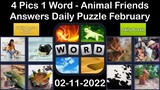 4 Pics 1 Word - Animal Friends - 11 February 2022 - Answer Daily Puzzle + Bonus Puzzle