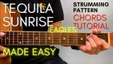 Eagles - Tequila Sunrise Chords (Guitar Tutorial) for Acoustic Cover