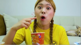 ASMR Mukbang mì tương đen và mì cay#amthuc #monngon