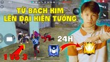 (FreeFire) HÀNH TRÌNH 24H TỪ BẠCH KIM LÊN THÁCH ĐẤU CỦA BÉ CHANH, XỬ LÍ 1 CÂN 3 CỰC ĐỈNH!