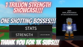 1 TRILLION STRENGTH DEITY RANK SHOWCASE AND ONE SHOTTING BOSSES!!! | One Punch Man: Destiny