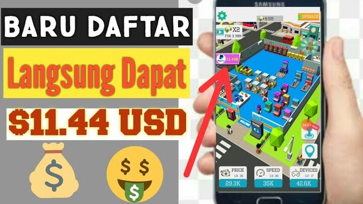 Baru Daftar Udah Dapet $11 USD | Aplikasi Penghasil Dolar Tercepat Idle Game Room | SNR Vlog