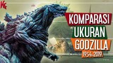 Perbandingan Ukuran GODZILLA dari Tahun 1954 Sampai 2019! | Komparasi Ukuran Godzilla