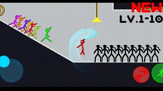 Stickman project new version | lv.1-10 | Supreme stickman fighting