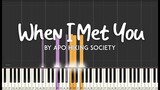 When I Met You by Apo Hiking Society  synthesia piano tutorial  + sheet music