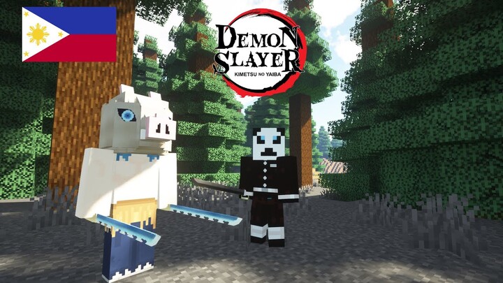 100 days in Minecraft as  Demon Slayer Part 1 (TAGALOG)