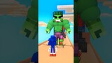 SuperHeroes vs Sonic in Rage Control Run funny animation #minecraft #sonic #minecraftanimation