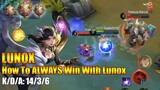 Easy Rank game with LUNOX| Mythic rank gameplay [K2 Zoro]