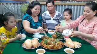 Giò Heo Giả Cầy Chấm Bánh Mì Món Ăn Khoái Khẩu Của Mọi Nhà| TKQ & Family T528