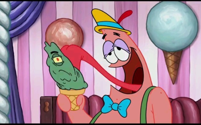 Patrick was bitten by ice cream