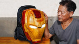 Ba lô Iron Man mắt laser tự làm, siêu ngầu