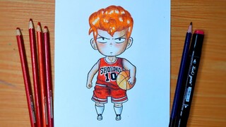 【Sakuragi Hanamichi 】Slam Dunk ┃ Time-lapse drawing ┃ Chibi