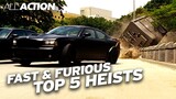 Top 5 Heists in Fast & Furious | All Action