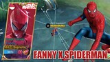 FANNY X SPIDER-MAN MARVEL SKIN SCRIPT NO PASSWORD - MOBILE LEGENDS