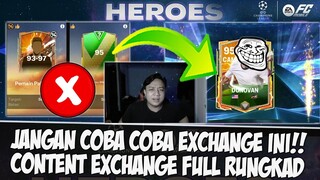 CONTENT EXCHANGE FULL RUNGKAT!! JANGAN COBA EXCHANGE INI EVENT HEROES 24 EA SPORTS FC MOBILE PERKORO