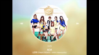 [MASHUP] AOA - 심쿵해 (Heart Attack) (KARA / 맘마미아 (Mamma Mia!) Remix.)