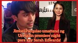 Anak ni Manny Pacquiao nasi Jimuel umattend ng Us Again premiere night para kay Sarah Edwards
