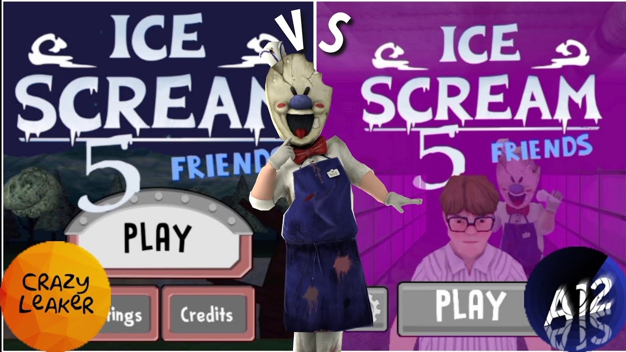 Ice Scream 5 Fanmade Main Menu By @Crazy Leaker VS Ice Scream 5 Fanmade  Main Menu By @A Twelve - BiliBili