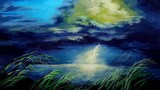 Summer Thunderstorm - Acrylic Painting - Mohammad Ramli