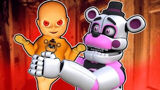 Freddy and Funtime Freddy ADOPT a Demon Baby In Baby In Yellow!