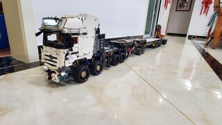 Lego moc benz รถบรรทุก Lego moc Mercedes-Benz รถบรรทุก + รถพ่วง