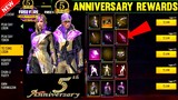 5th Anniversary Event Free Fire | Free Fire New Event | Free Fire 5th Anniversary Rewards