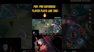 POV: YOU PLAY HAYABUSA LIKE THIS #hayabusagameplay #rylles #mlbb #mobilelegends #mplid #mplph #haya