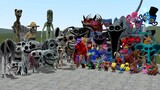 NEW ALL ZONOMALY MONSTERS VS ALL POPPY PLAYTIME CHAPTER 3-1 CHARACTERS In Garry's Mod!