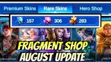 FRAGMENT SHOP AUGUST UPDATE!🌸 - WHICH SKINS & WHICH HEROES?🤔