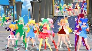 【パラレルタウン＆セイント・テール＆ファンファンファーマシィー＆東京ミュウミュウ MMD】美少女オールスターで夢地図