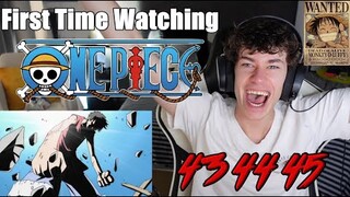 Luffy Beats Arlong, Luffy's first Wanted Poster | One Piece Episode 43, 44 & 45 | Reaction