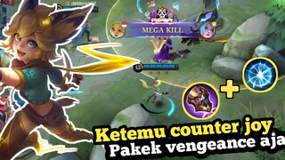 Musuh pick minsittar!? untuk ngecounter joy!? tenang, pakek item ini + vengeance - Mobile Legends