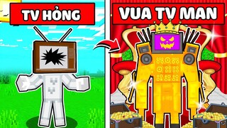 TÔ GÀ EM BÉ SỬA TV CHUYỂN SINH THÀNH VUA TV MAN TRONG MINECRAFT*TRỞ THÀNH HOÀNG TỬ TIVI MAN