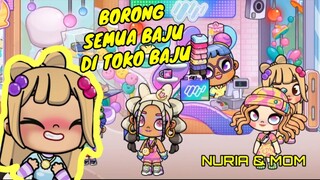 NURIA & SARITUN BORONG BAJU DI TOKO BAJU AVATAR WORLD BUAT MAKEOVER 😄 #nuriagame