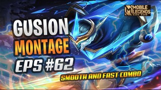 GUSION FAST HAND MONTAGE #62 | RANK HIGHLIGHTS | MOBILE LEGENDS BANG BANG